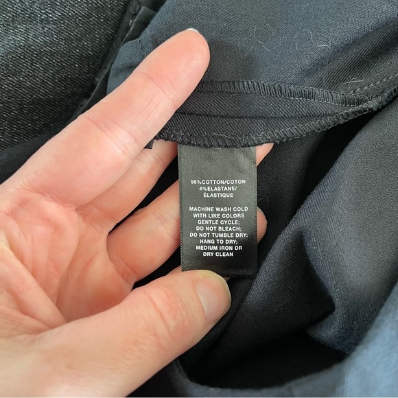 LAFAYETTE 148 Lexington Cropped Straight Leg Black Trouser Pants - Picture 10 of 11